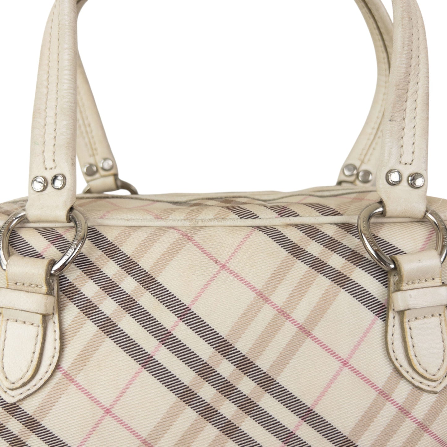 Vintage 2000s Burberry Blue Label Nova Check Handbag | O/S, Blue