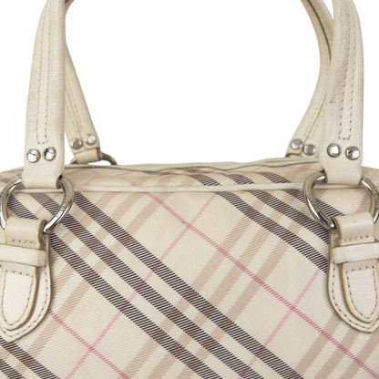 Vintage 2000s Burberry Blue Label Nova Check Handbag | O/S, Blue