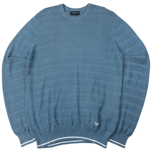 Vintage Emporio Armani Striped Jumper Size M