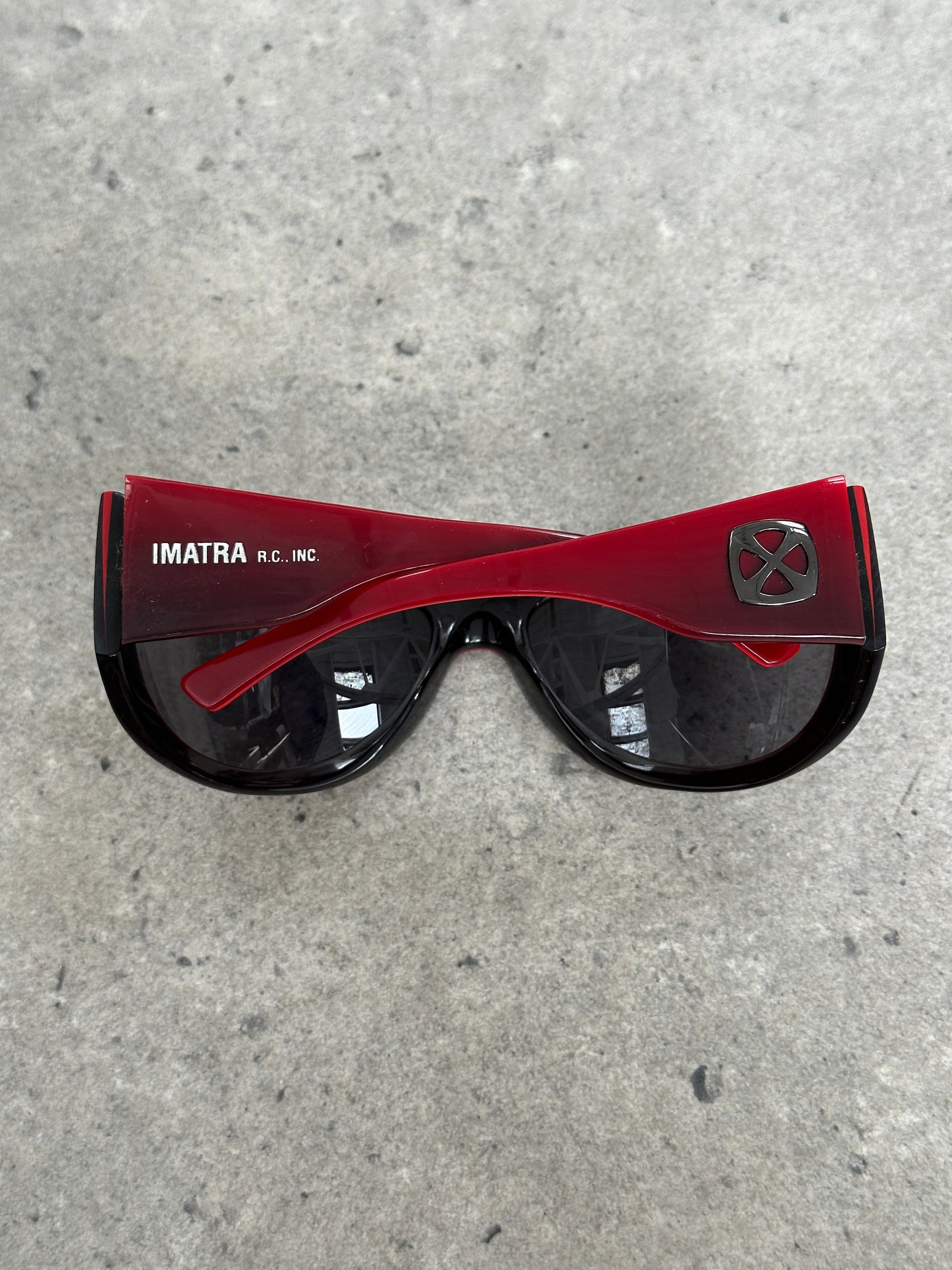 Vintage 2000s Shield Wrap Logo Sunglasses