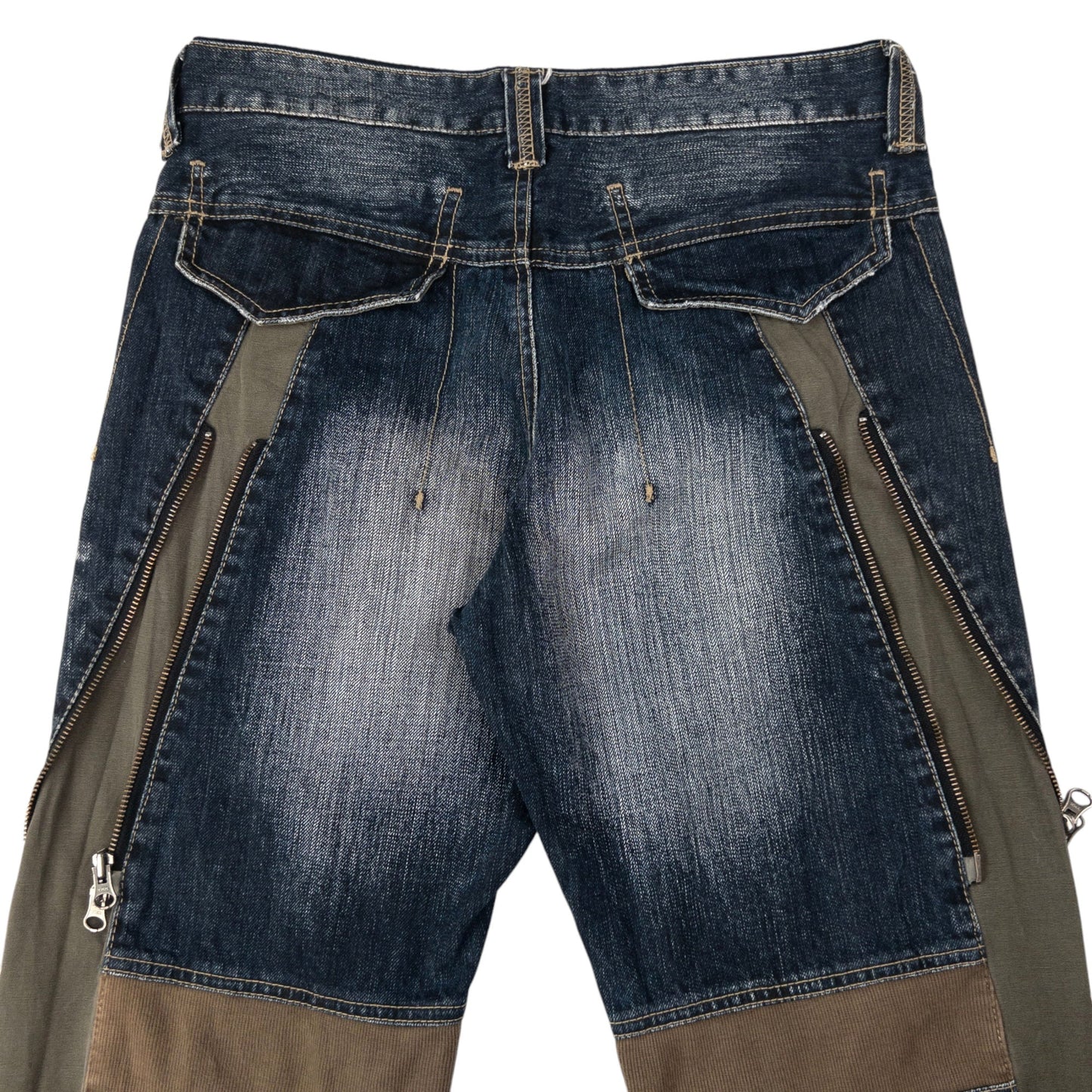 Vintage PPFM Multi Zip Denim Jeans Size W31