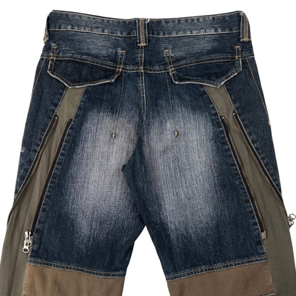 Vintage PPFM Multi Zip Denim Jeans Size W31