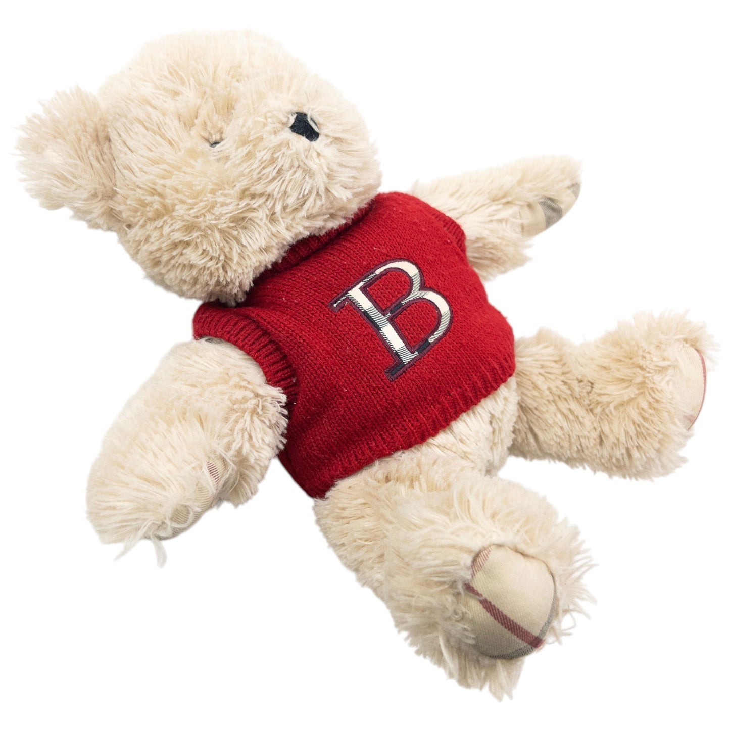 Vintage 2000s Burberry Nova Check Teddy Bear | O/S, Cream