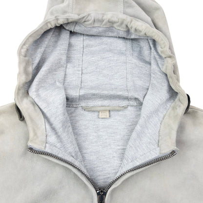 Vintage Burberry Brit Zip Up Suede Jacket Size XL | XL, Grey