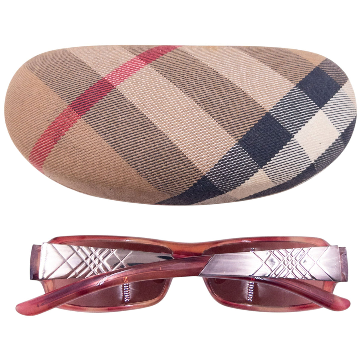 Vintage 2000s Burberry Nova Check Sunglasses | O/S, Pink
