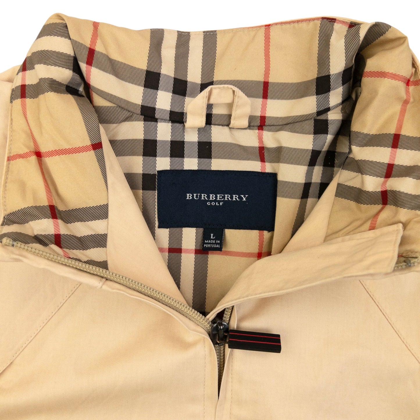 Vintage 2000s Burberry Golf Waterproof Jacket Size L | Large, Beige