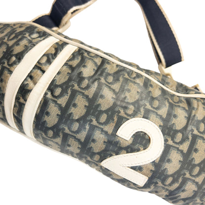 Vintage 2000s Dior Monogram Number Crossbody Bag | O/S, Navy
