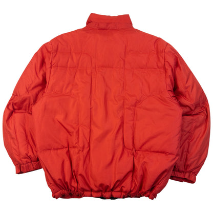 Vintage 90s Balenciaga Zip Up Puffer Jacket Size L | Large, Red