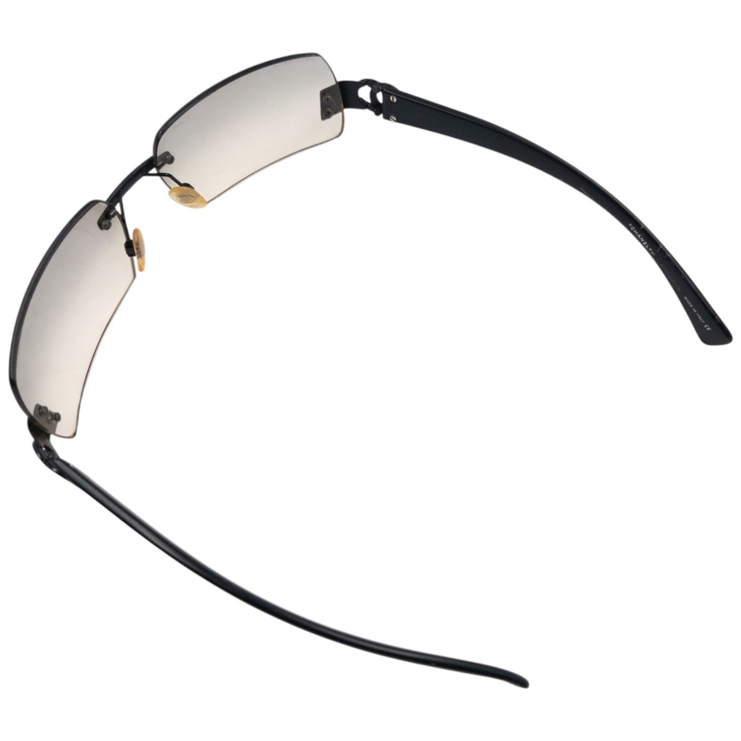 Vintage 2000s Chanel Rimless Sunglasses | O/S, Black