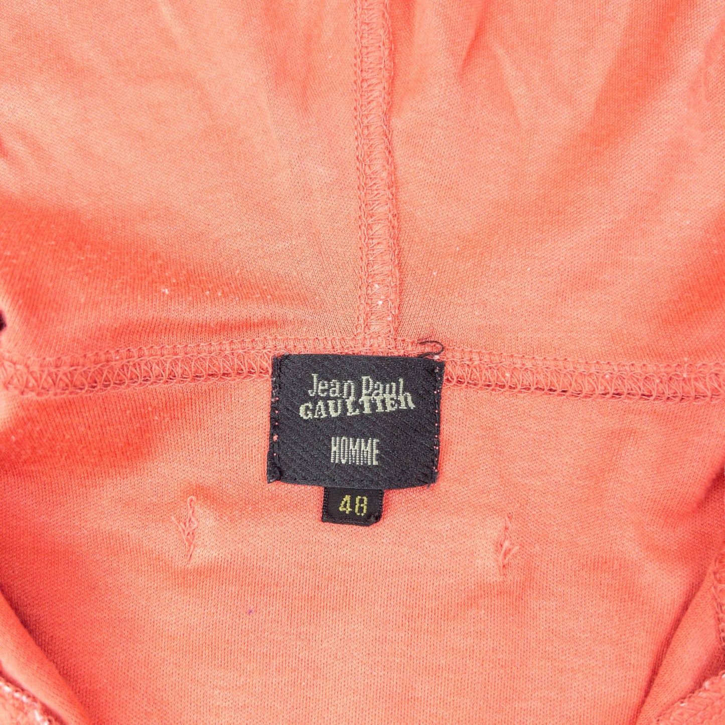 Vintage 90s Jean Paul Gaultier Homme Q Zip Hoodie Size M | Medium, Pink