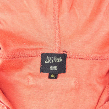 Vintage 90s Jean Paul Gaultier Homme Q Zip Hoodie Size M | Medium, Pink