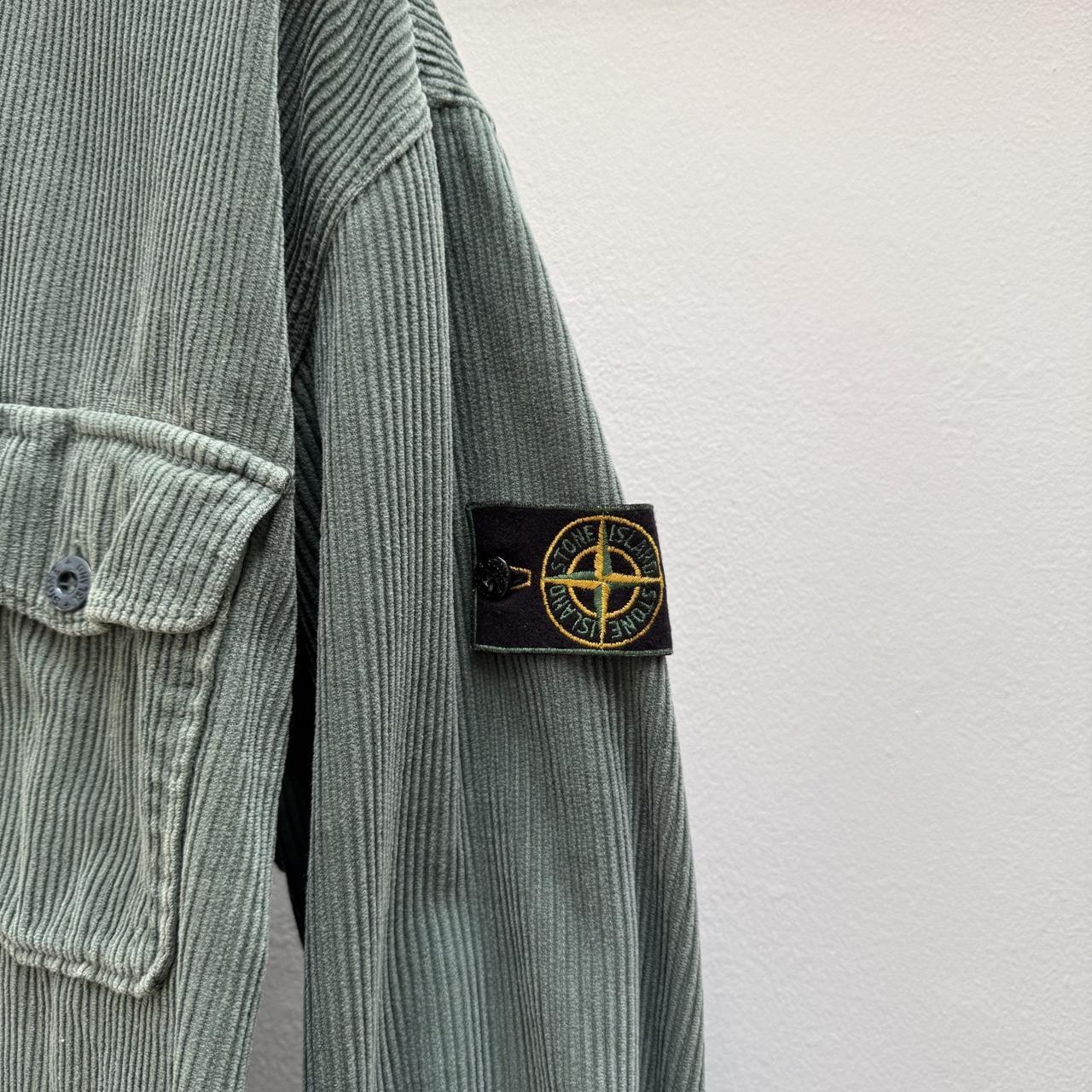 Stone Island 1995 Jumbo Corduroy Over Shirt (XL) | Extra Large, Green