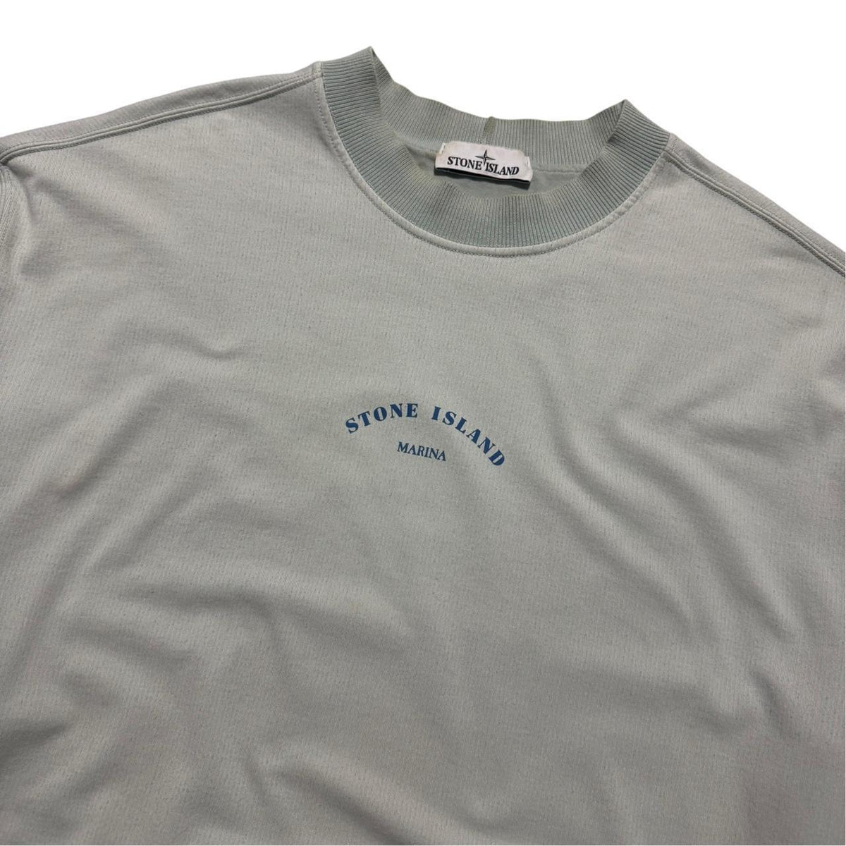 Stone Island Marina Reflective Pullover Crewneck | XL, Light Grey