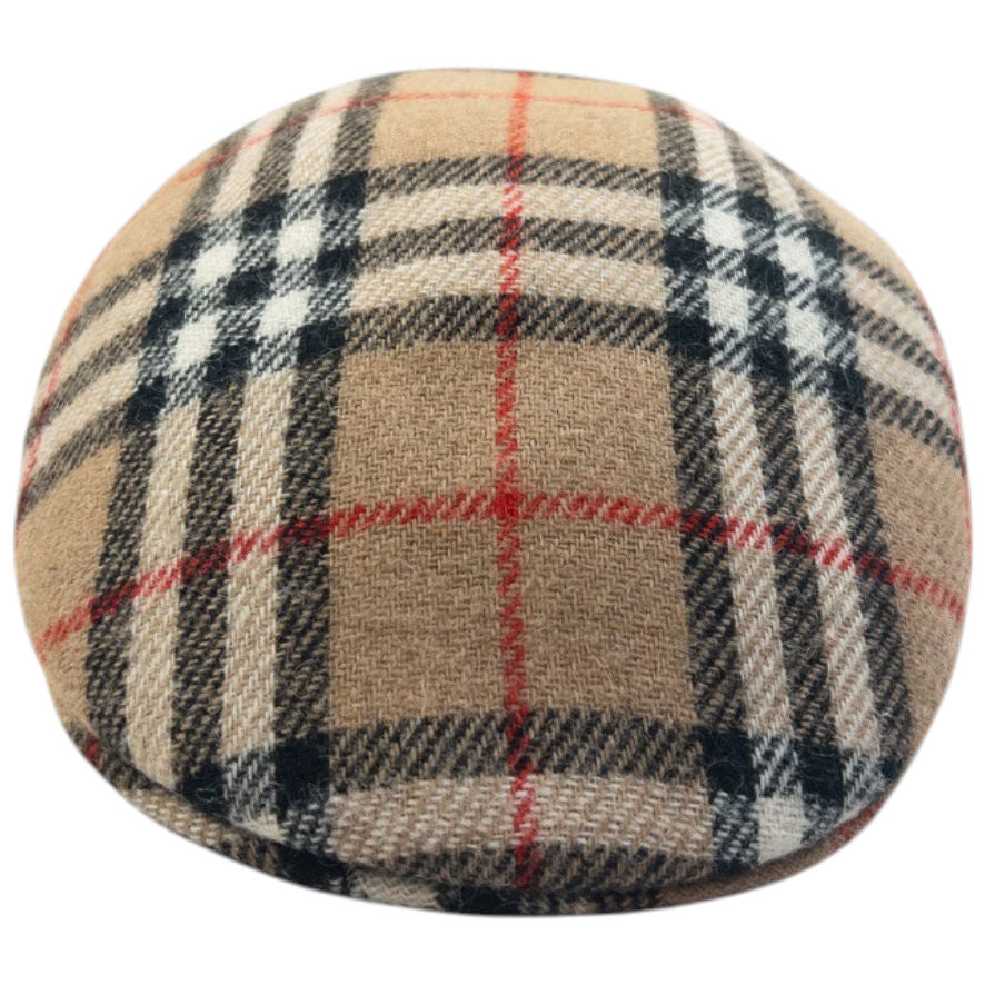 Vintage 90s Burberry Nova Check Structured Flat-Cap Hat | O/S, Brown