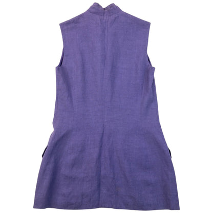 Vintage 90s Gianni Versace Versus Sleeveless Jacket & Trousers Set Womens Size XS | XS, Purple