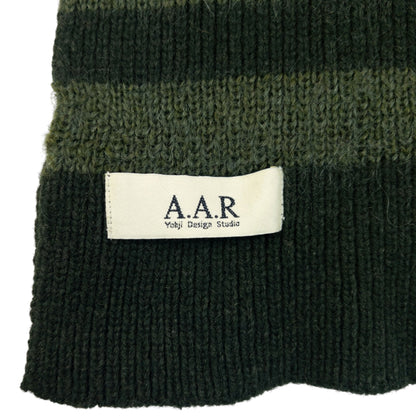Vintage 90s Yohji Yamamoto A.A.R Long Wool Knit Scarf | O/S, Green