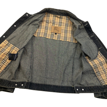 Vintage 2000s Burberry Button Up Denim Jacket Womens Size S | Small, Blue