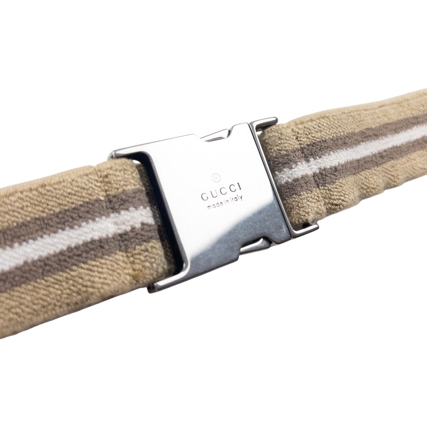 Vintage Gucci Striped Elastic Belt Size W34