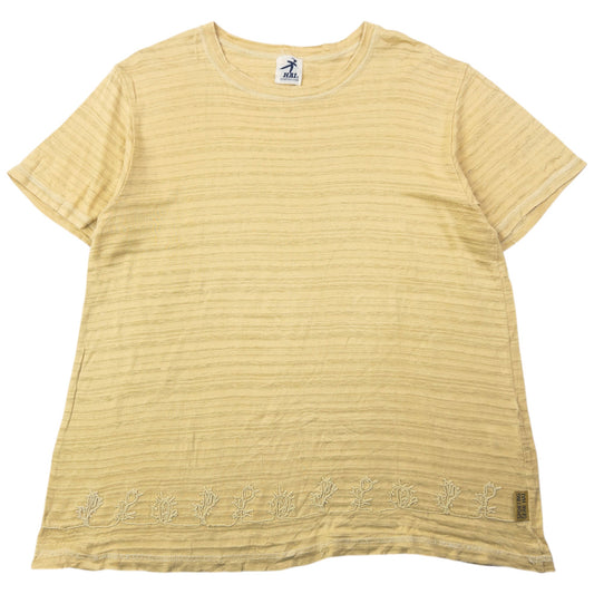 Vintage Hai Sporting Gear By Issey Miyake Embroidered Cactus T Shirt Size S | Small, Yellow