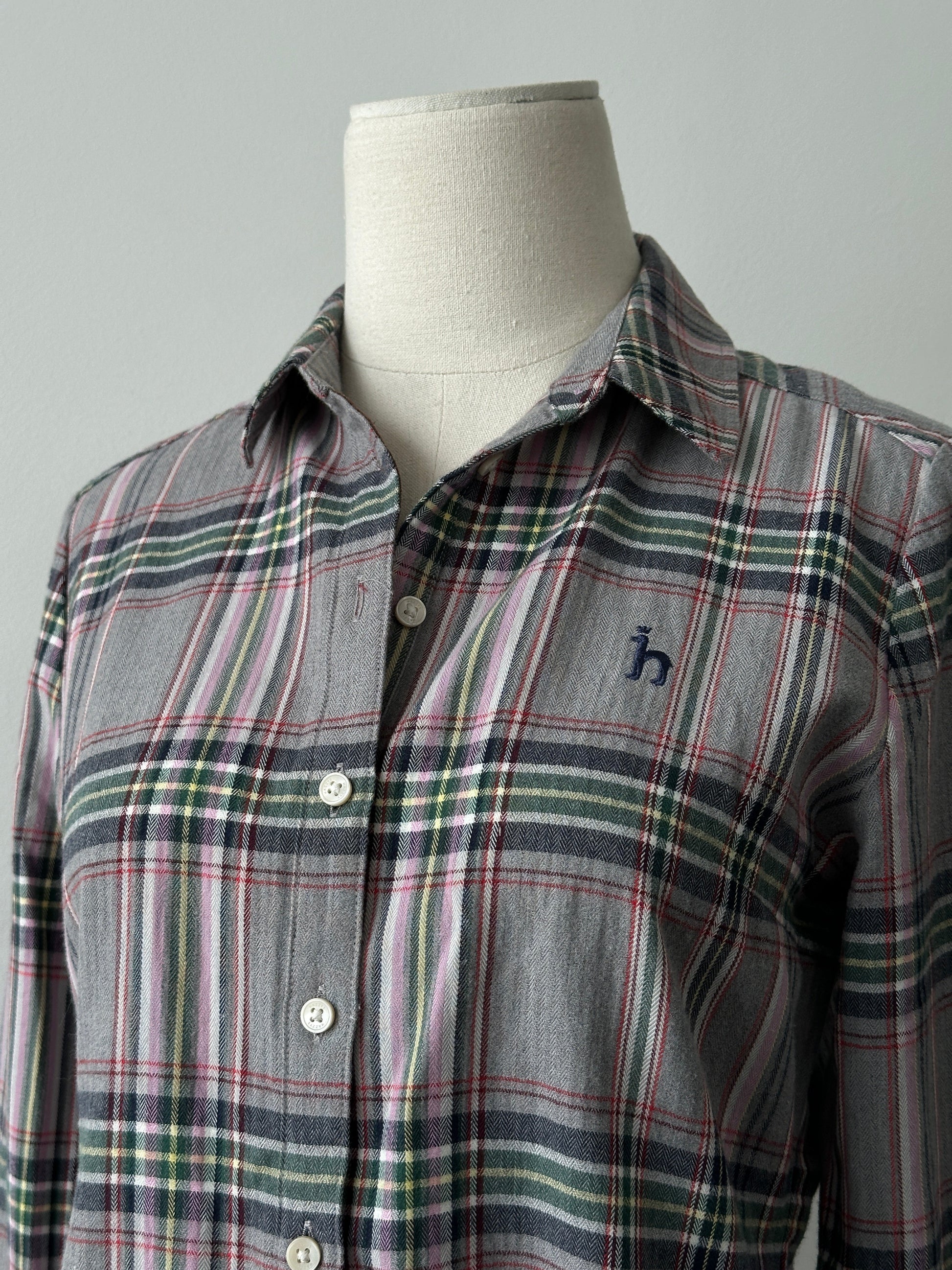 Hazzys Cotton Wool Check Flannel Shirt - S