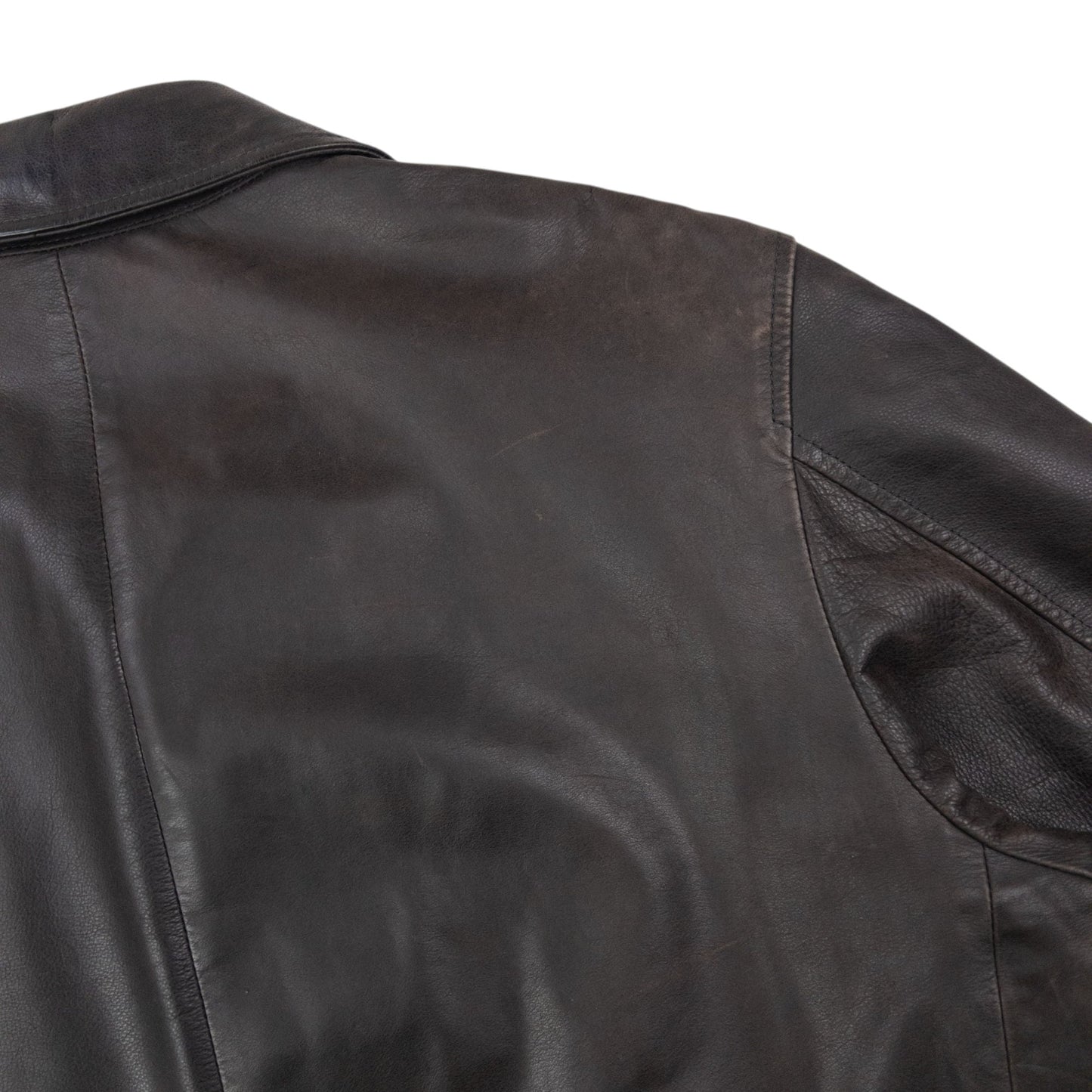 Vintage Burberry Nova Check Lined Leather Jacket Size M | Medium, Brown