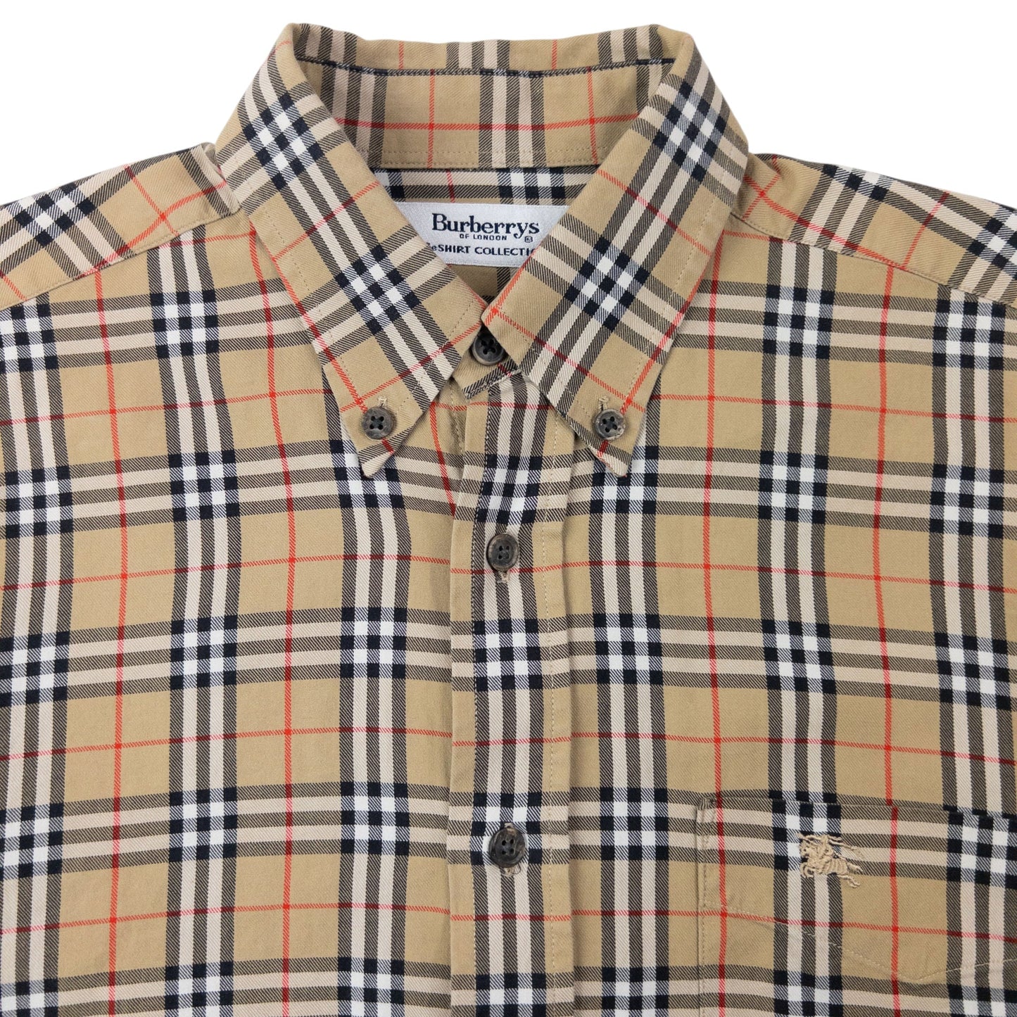 Vintage 90s Burberry Collection Nova Check Long Sleeve Button Up Shirt Size S | Small, Multicoloured