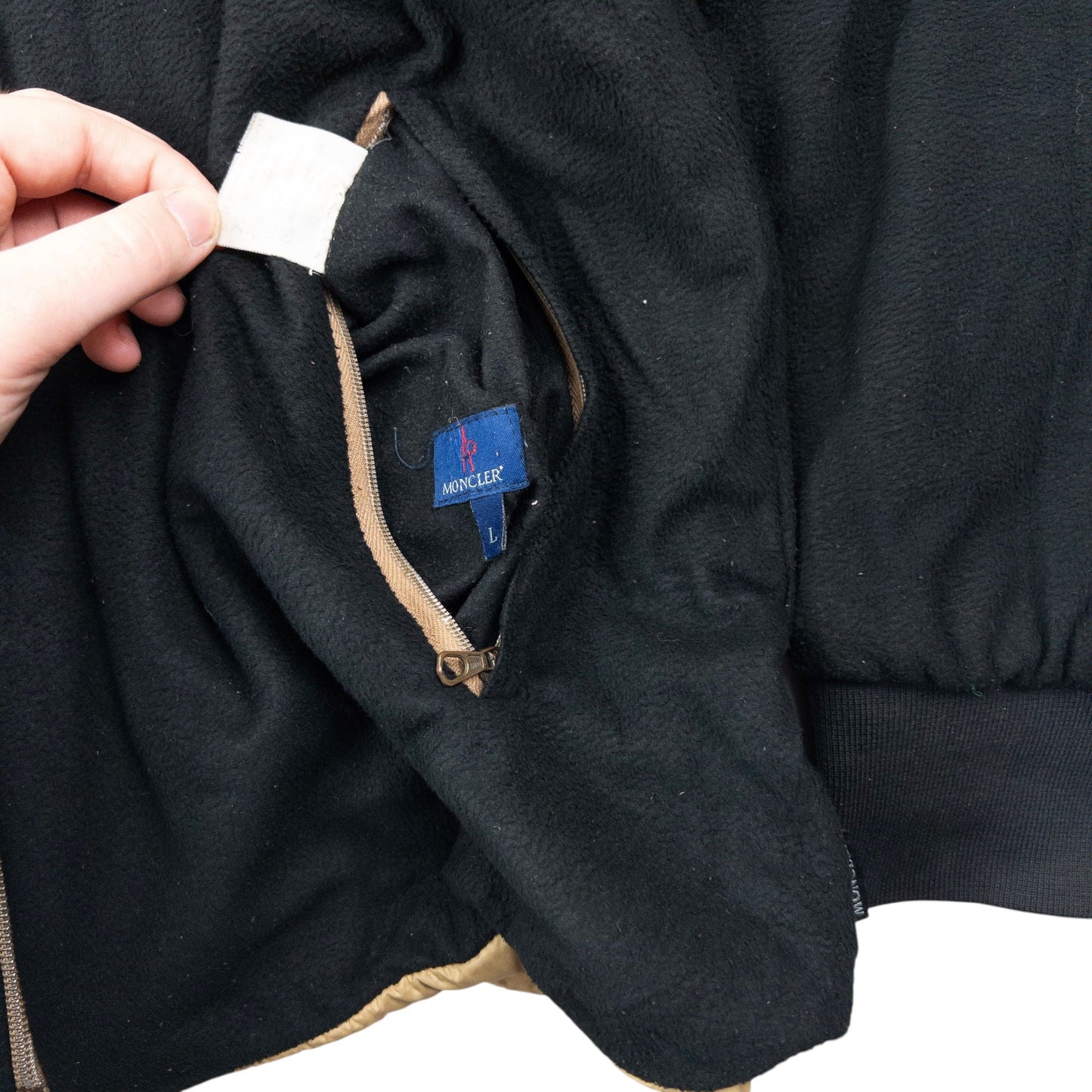 Vintage Moncler Reversible Fleece Jacket Size L