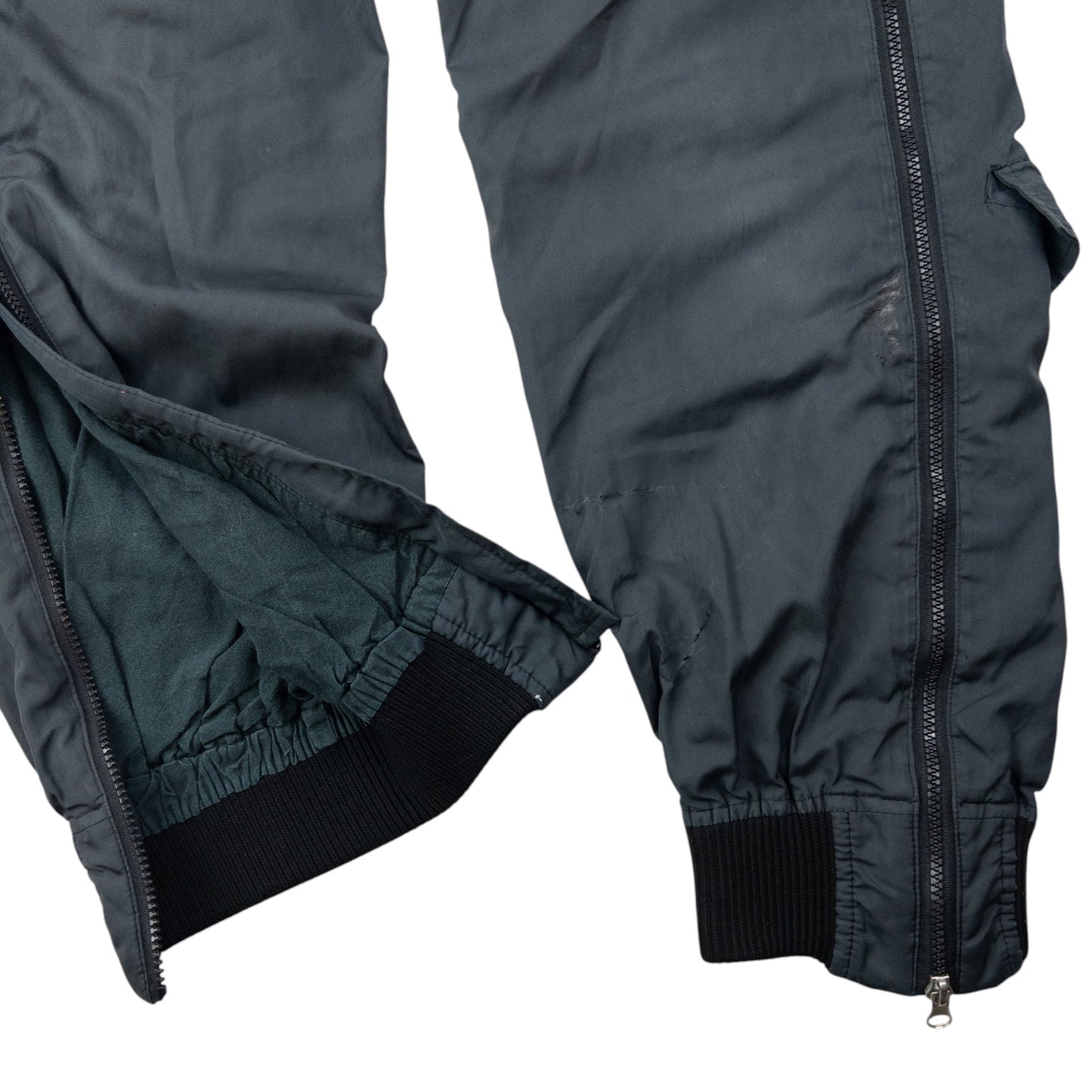 Vintage 2000s Armani Jeans Full Zip Trousers Size W30 | W30, Grey