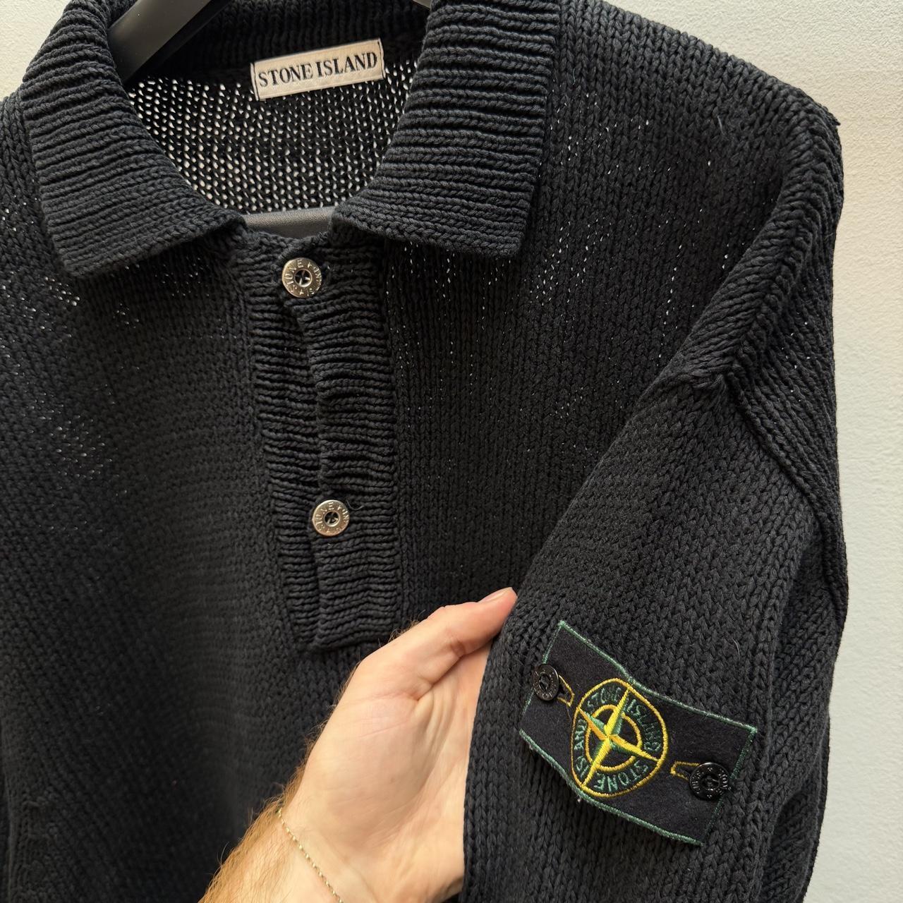 90’s Stone Island Knit Jumper (XL) | Extra Large, Black