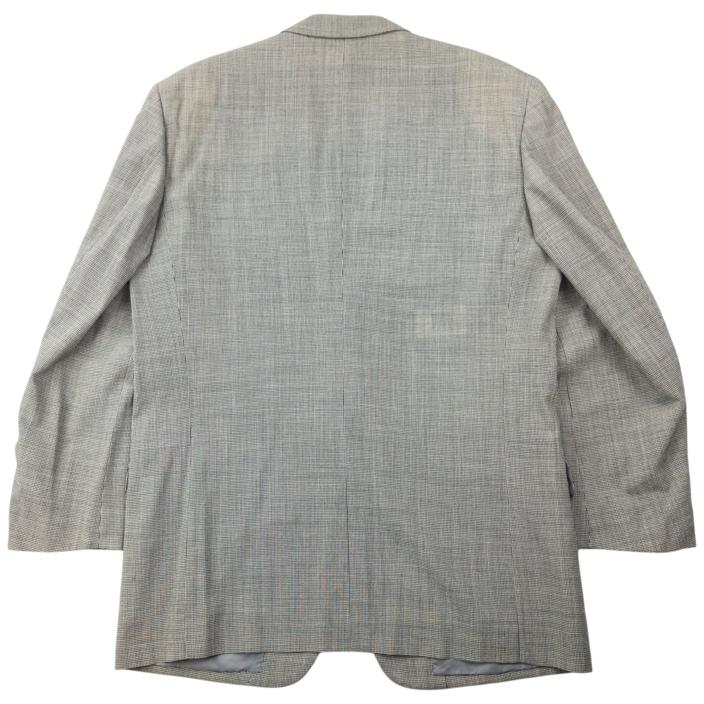 Vintage 90s Issey Miyake Checkered Jacket & Trousers Suit Set Size L | Large, Grey