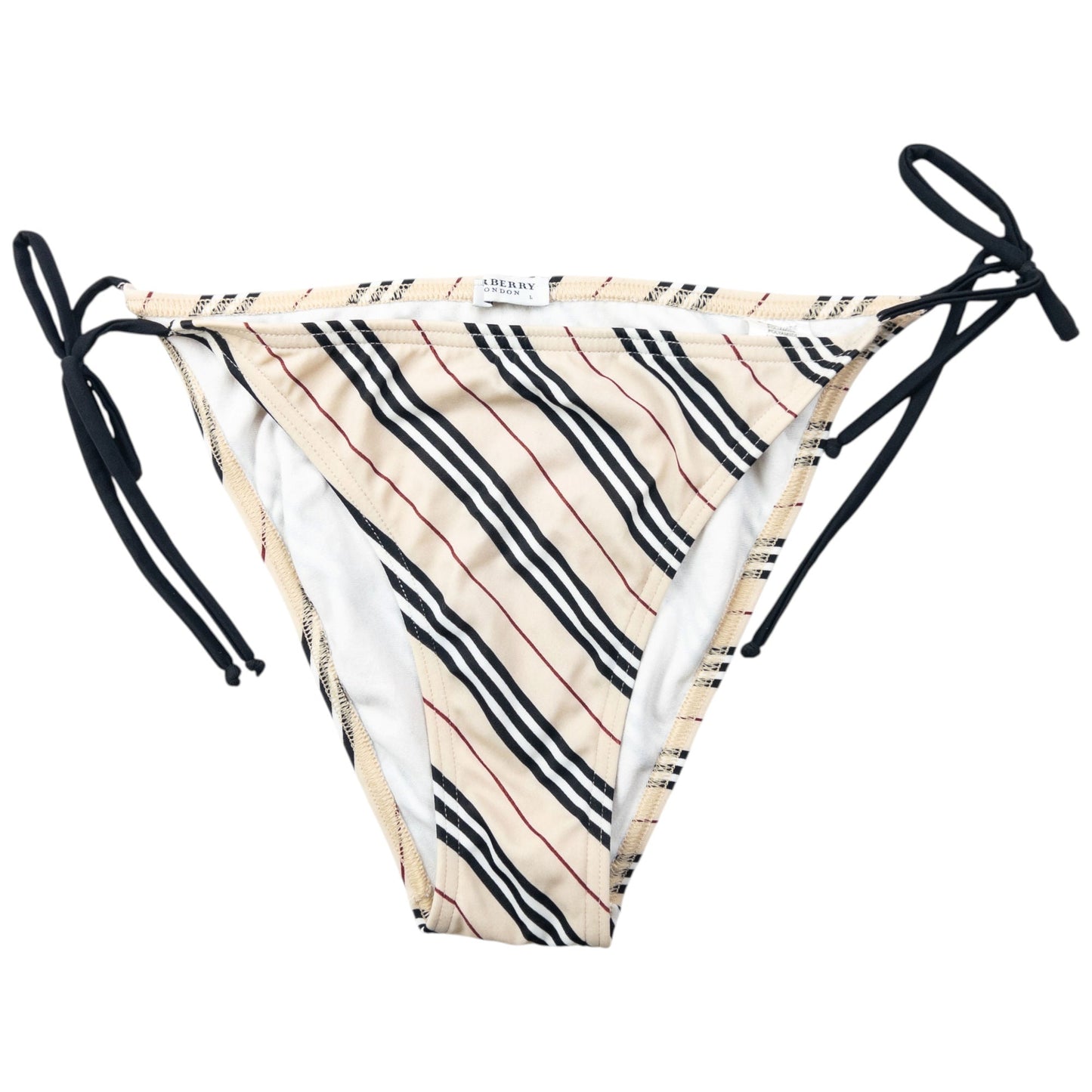Vintage 2000s Burberry Nova Stripe Bikini Set Womens Size M/L | O/S, Multicoloured