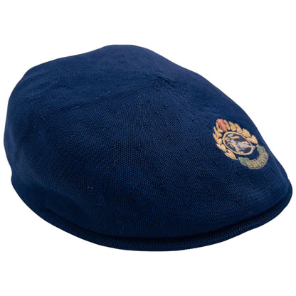 Vintage Burberry Embroidered Flat Cap Hat