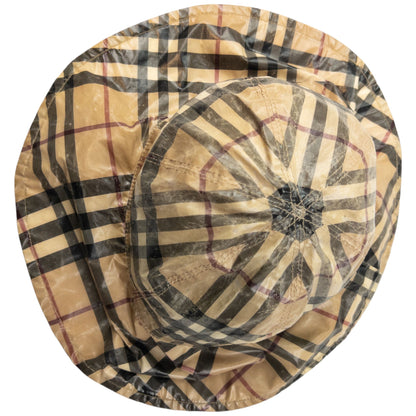 Vintage Burberry Nova Check Rain Bucket Hat Size M