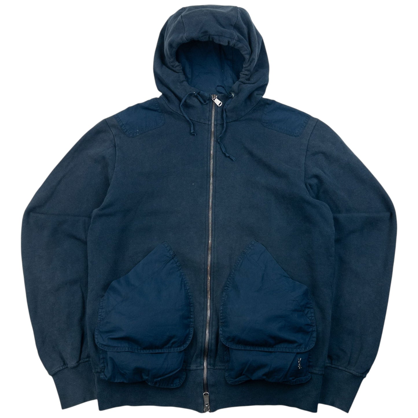 Vintage 2000s YSL Yves Saint Laurent By Tom Ford Zip Up Hoodie Size M | Medium, Navy