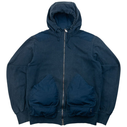 Vintage 2000s YSL Yves Saint Laurent By Tom Ford Zip Up Hoodie Size M | Medium, Navy