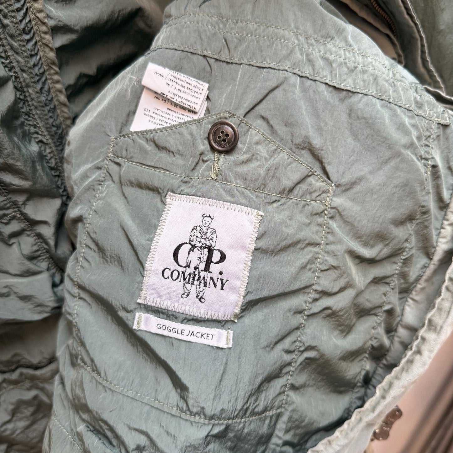 CP Company Multipocket Goggle Jacket (L) | Large, Green