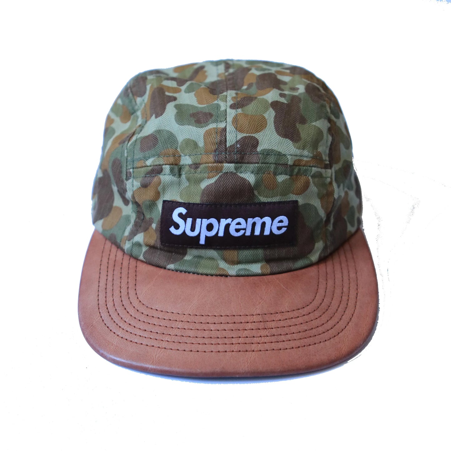 SUPREME HERRINGBONE SS12 CAMO CAMP CAP