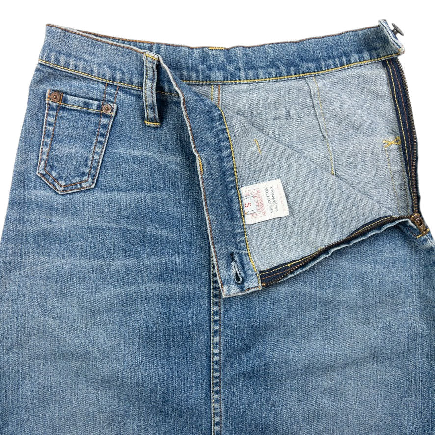 Vintage Evisu Double Gull Japanese Denim Skirt Womens Size S
