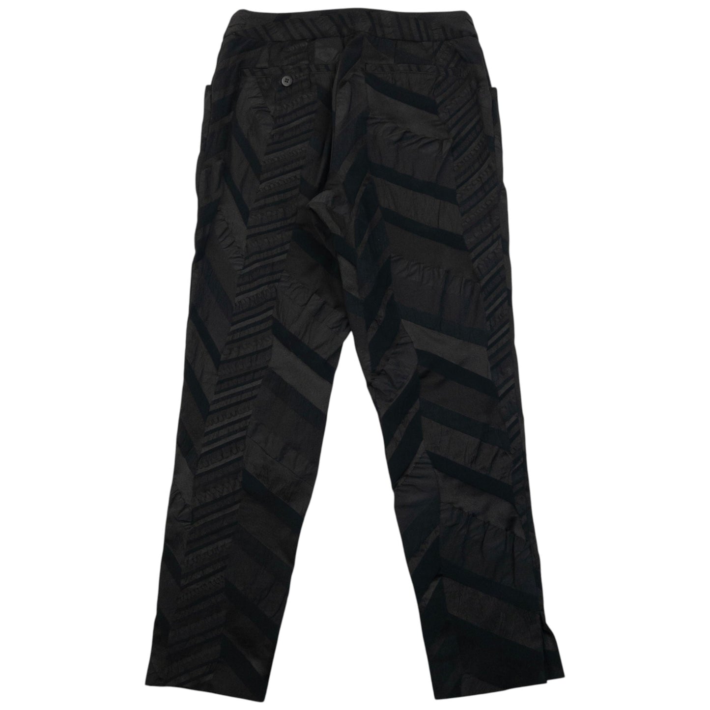 Vintage 90s Issey Miyake Pattern Trousers Womens Size W26 | W26, Black