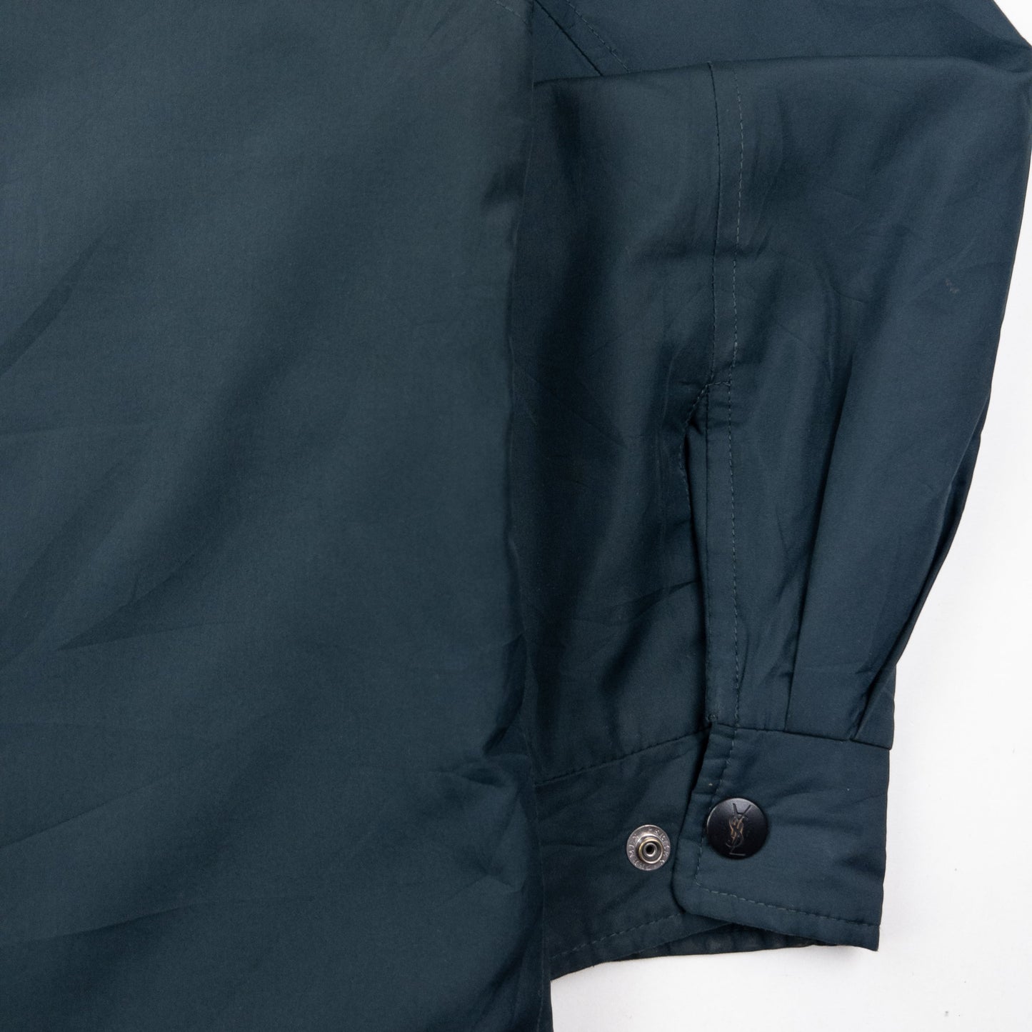 Vintage 90s YSL Yves Saint Laurent Fleece Collar Jacket Size L