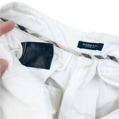 Vintage 2000s Burberry Cargo Trousers Size W28 | W28, White