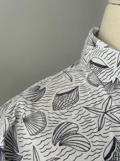 Christian Dior 1990s Cotton Resort Print Short Sleeve Shirt - XL