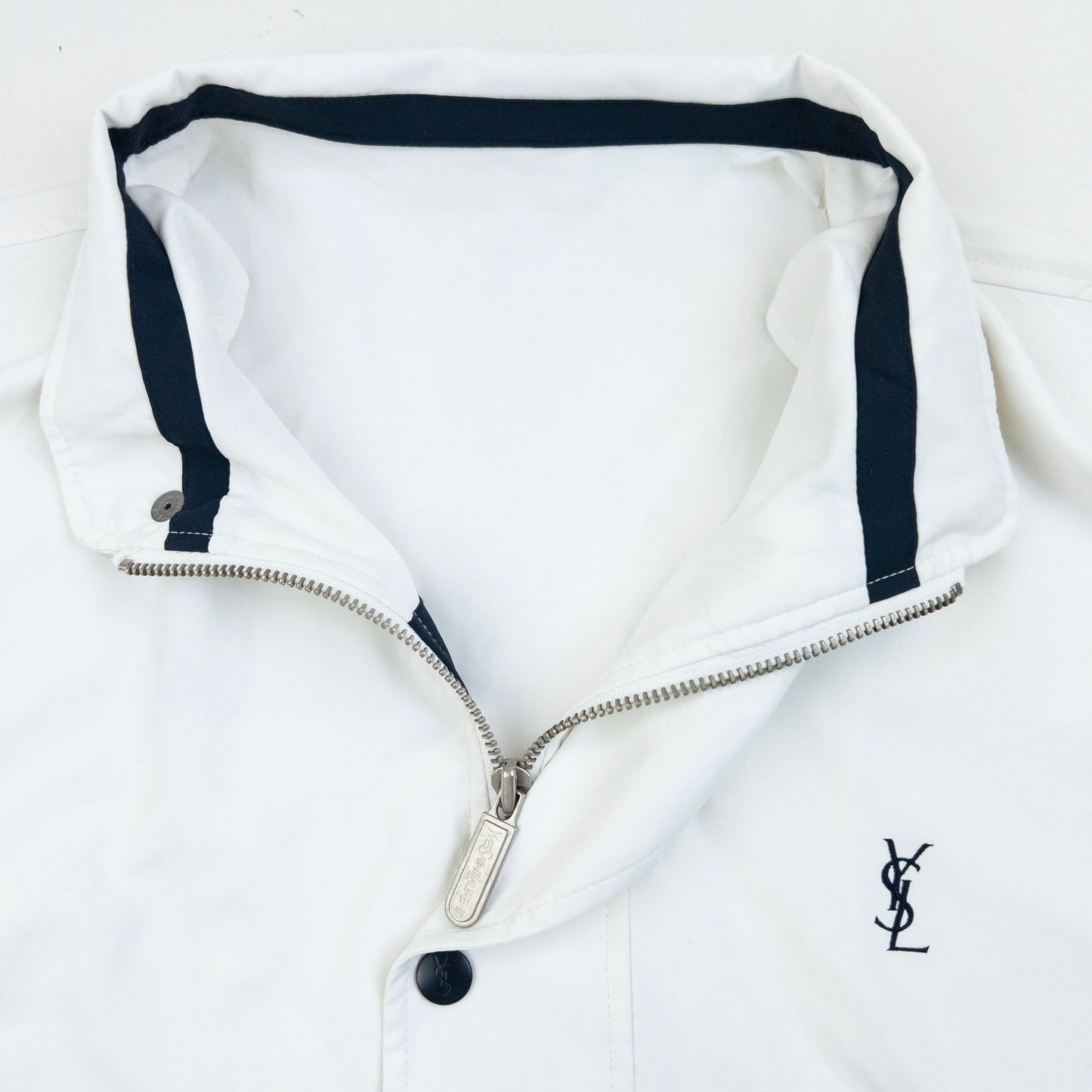 Vintage 90s YSL Yves Saint Laurent Harrington Jacket Size M | Medium, Red