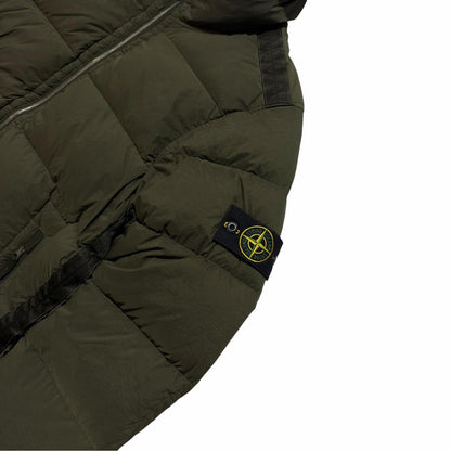 Stone Island Seamless Down-TC Jacket | Small, Olive Green
