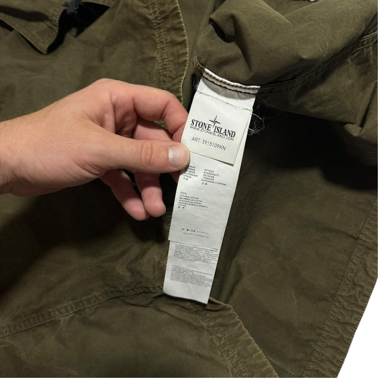 Stone Island Canvas Overshirt | XXXL, Olive Green
