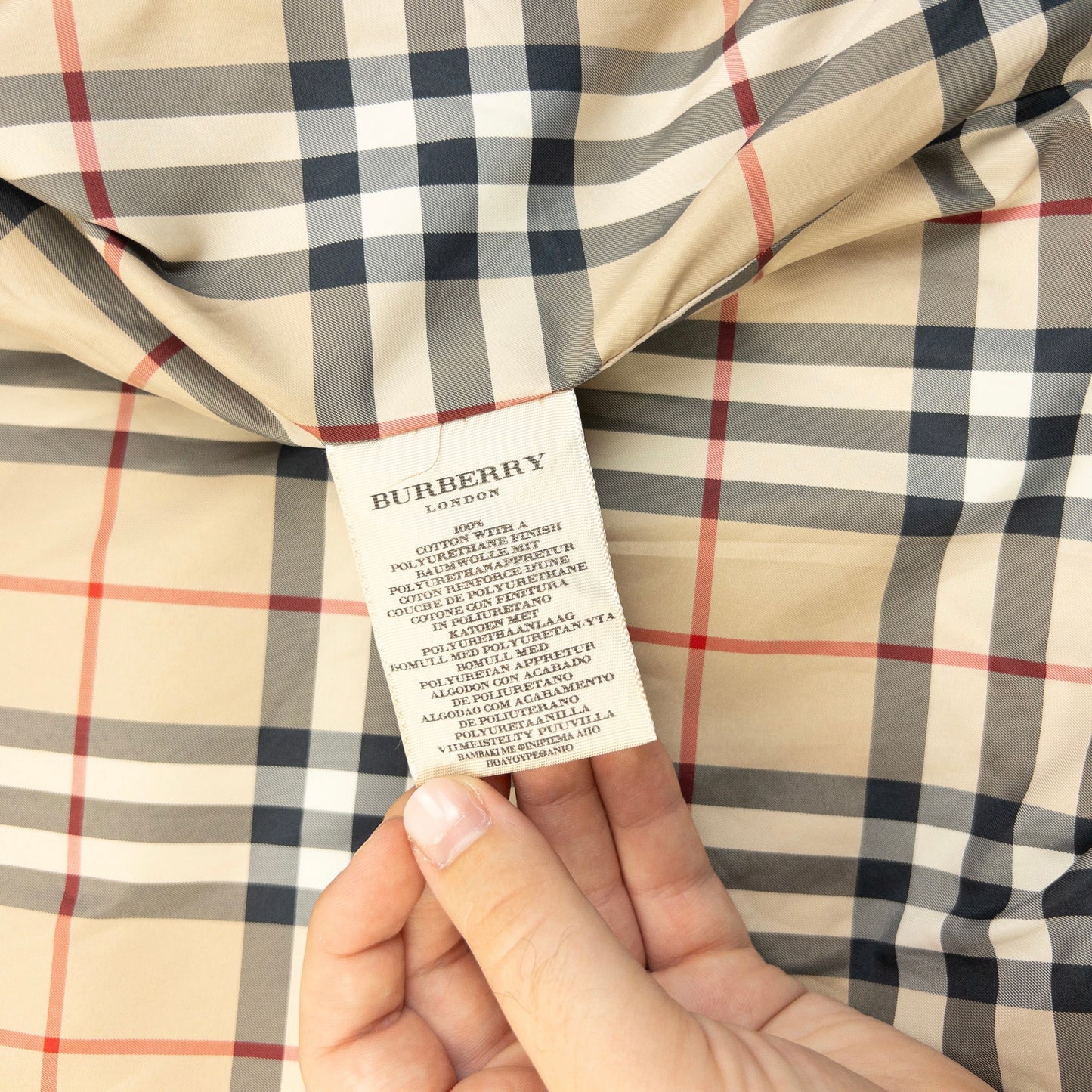 Vintage 2000s Burberry Nova Check Lined Jacket Size XL | XL, Cream
