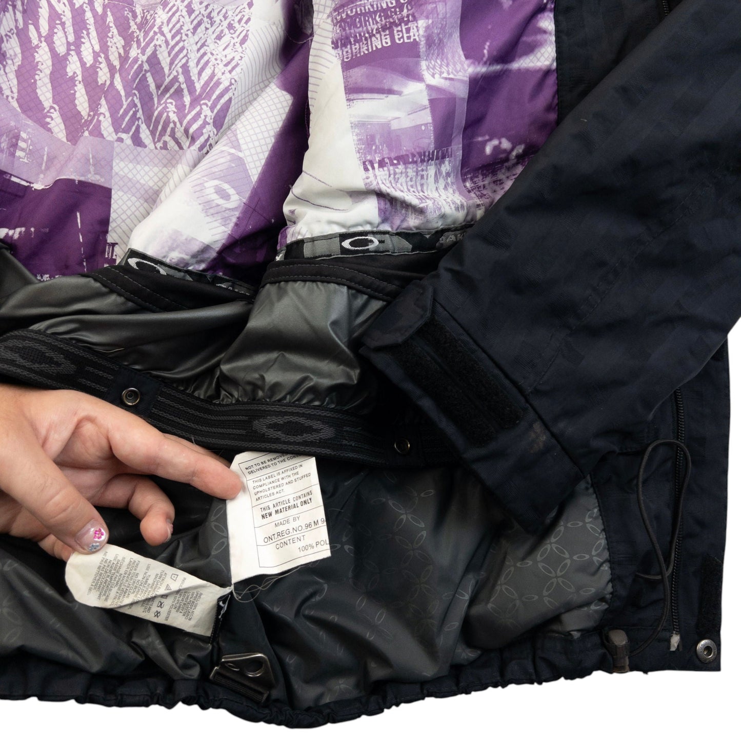 Vintage 2000s Oakley Zip Up Snowboarding Jacket Size XL | XL, Black