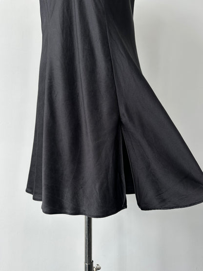 Vintage 2000s Pure Silk Minimal Slip Dress - L