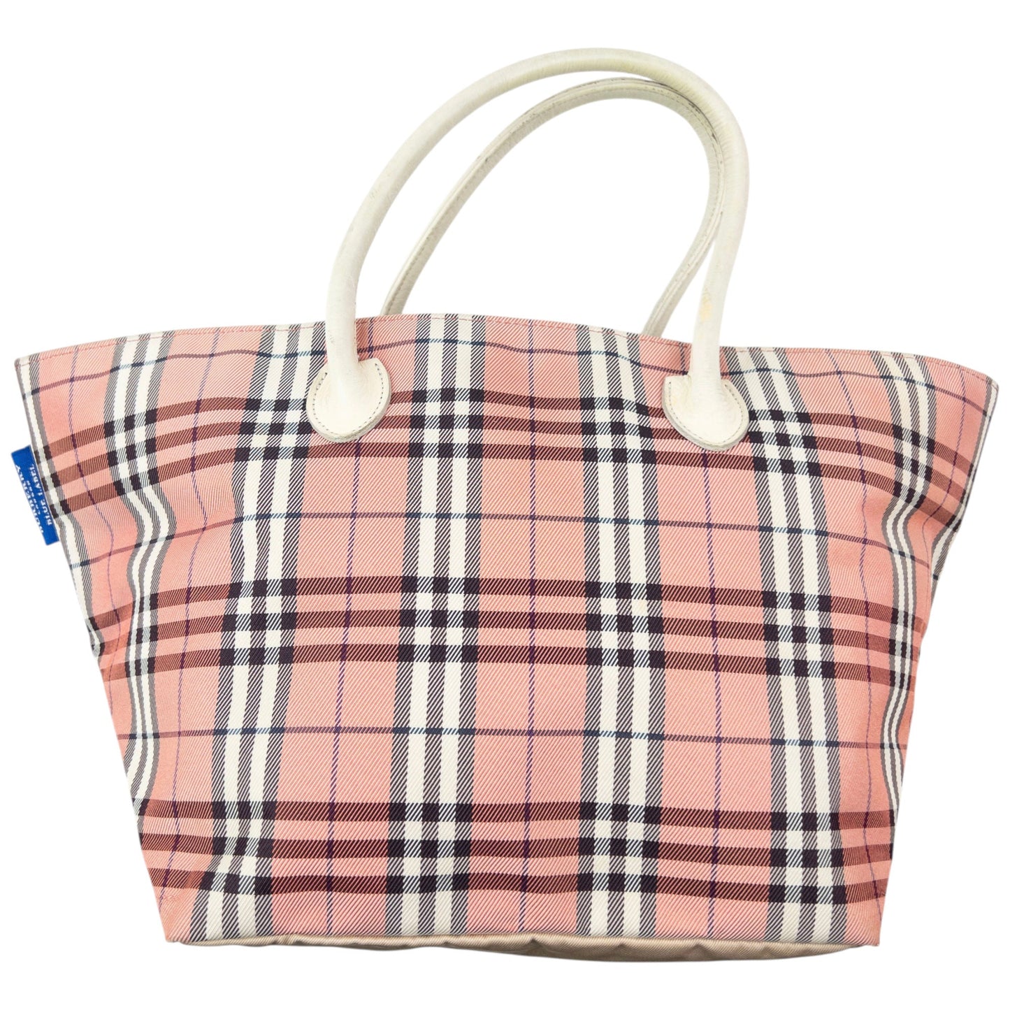Vintage 2000s Burberry Blue Label Nova Check Handbag | O/S, Blue