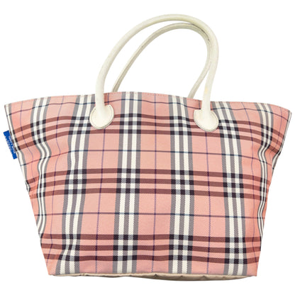 Vintage 2000s Burberry Blue Label Nova Check Handbag | O/S, Blue